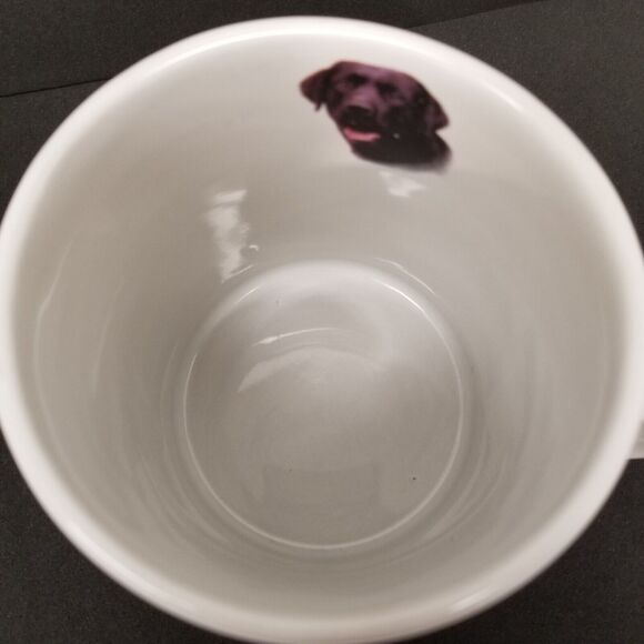 Large Ceramic Taskets Black Lab Labrador Retriever Dog Coffee Mug Cup - Picture 4 of 6